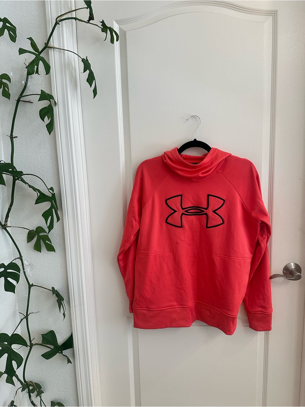Under Armour Women's Bright Coral Cowl-Neck Sweatshirt